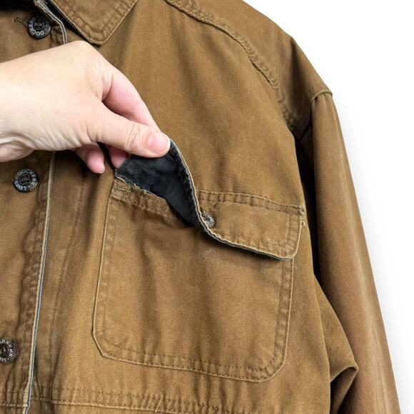 Vintage Dockers Levi's Khaki Barn Chore Workwear Coat Men's Size S - Picture 8 of 15